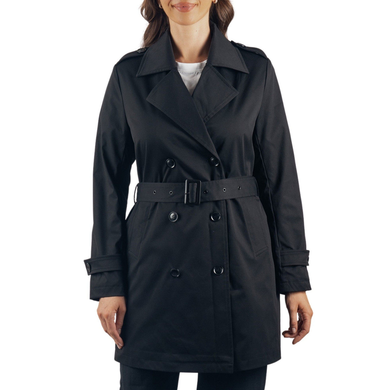 Alpine Swiss Siena Womens Rain Jacket Waterproof Trench Coat